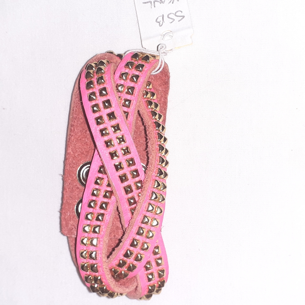 leather studded bracelet